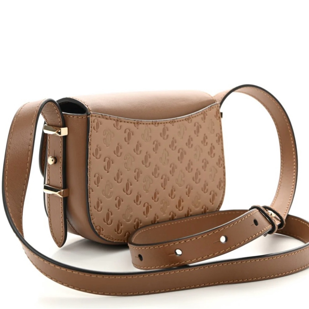 Jimmy Choo Brown Leather Crossbody Bag - Picture 3 of 6